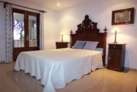 Mallorca Alcudia Alcanada Doppelhaushälfte Can Soler Ref. 0020 mit Pool und Meerblick für 8 Pers. 1. Schlafzimmer