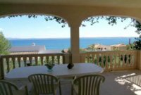 Mallorca Alcudia Alcanada Doppelhaushälfte Can Soler Ref. 0020 mit Pool und Meerblick für 8 Pers. Terrasse