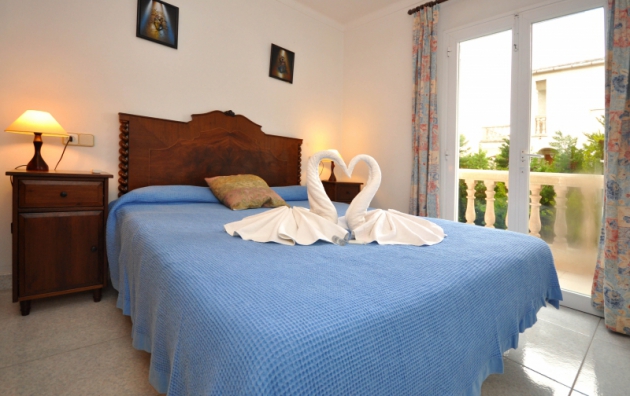 Mallorca Cala Ratjada Ferienapartment F041 in exklusiver Anlage mit Pool, 3 Min. zum Cala Agulla Strand für 2 Pers. Schlafzimmer