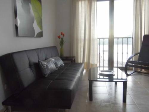 Mallorca Canyamel Golfplatzseite Reihenhaus F604 mit Pool und super Meerblick in ruhiger Anlage für 5 Pers. evtl. plus Baby Wohnzimmer