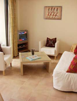Mallorca Cala Millor Ferienwohnung Cala Millor mit eingeschränktem Meerblick, zentral, ca. 150 m zum langen Sandstrand, zentral, aber dennoch ruhig gelegen, für 2-3 Personen Wohnzimmer