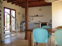 Mallorca Costix Inca Finca Can Pina Finca mit mehreren, verschiedenen Unterkünften und mit großem Pool Wohnung Redonda Essbereich