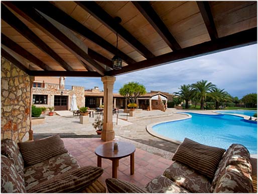 Mallorca Calonge Cala d'Or Finca-Hotel Sa Tanca des Garbello mit Pool, in ruhiger Lage inmitten unberührter Landschaft gelegen - mit 6 Apartments für 2 Pers., Zusatzbett möglich - incl. Frühstück, Mittagessen auch möglich Pool